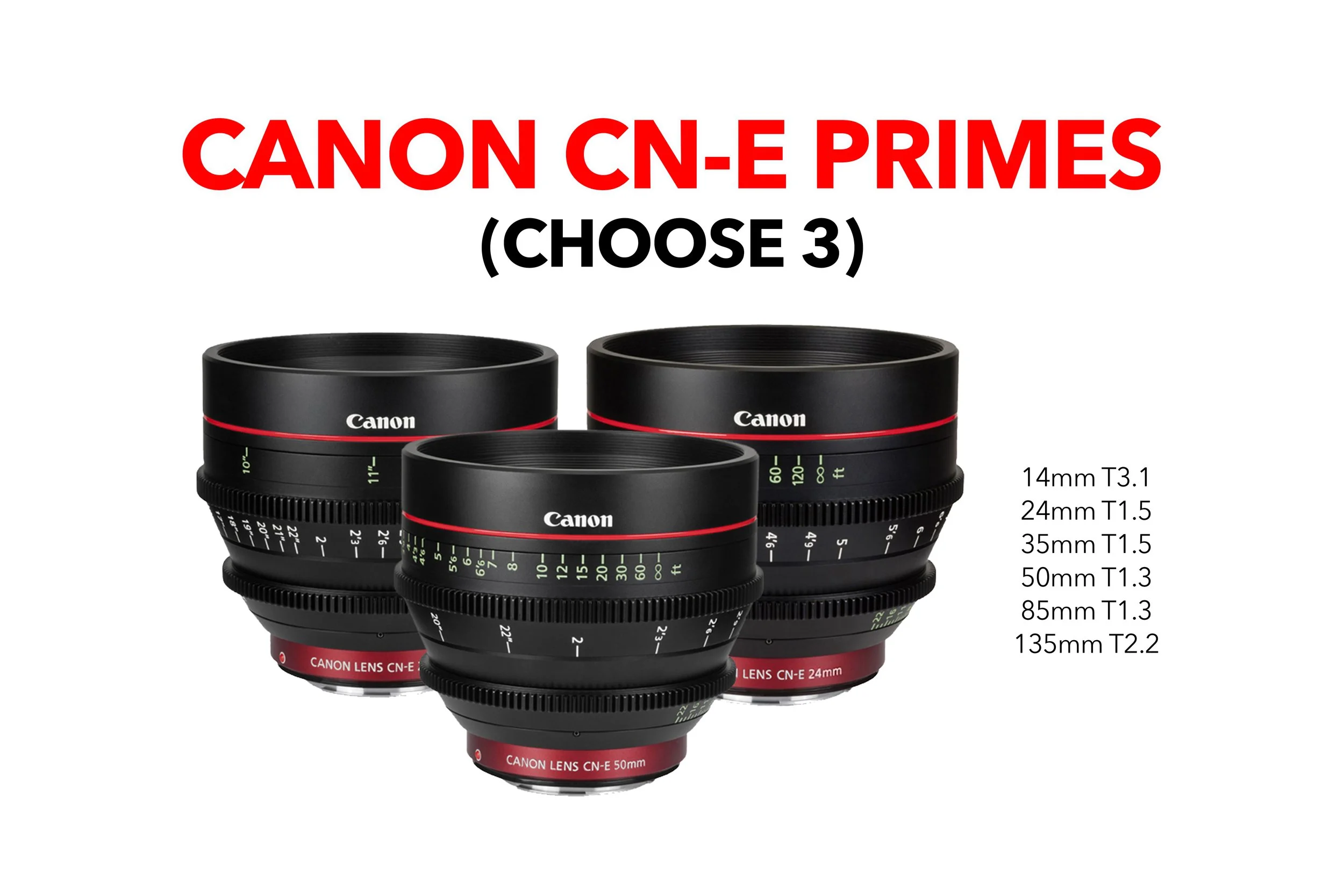 Sony FX6 Canon CN-E Prime Package | Lenses, media, batteries